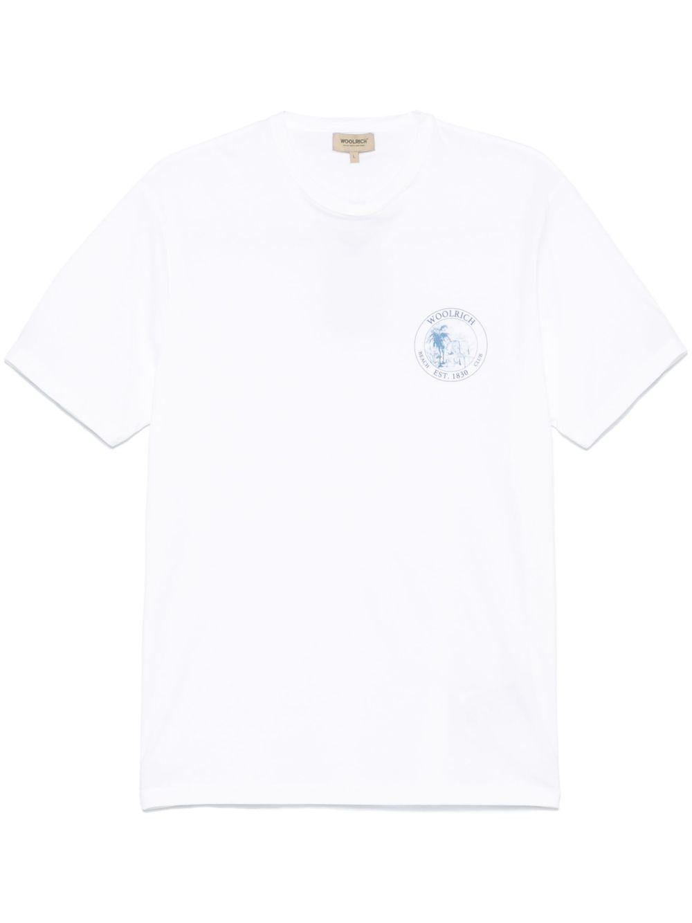 Cotton T-shirt CFWOTE0148MRUT2926 8041 WOOLRICH