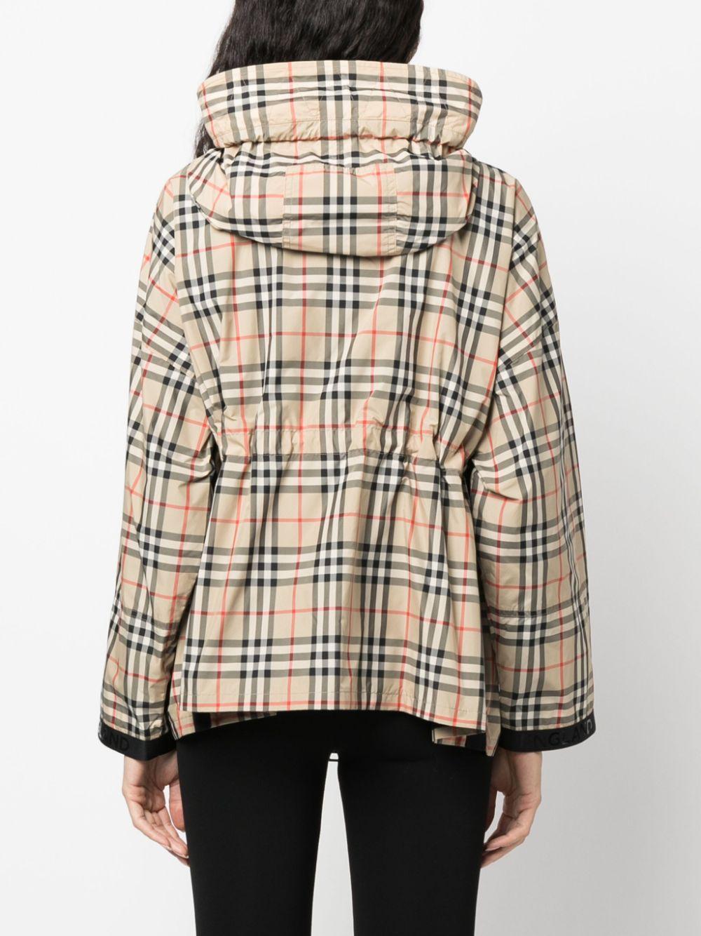 Plaid-check hooded jacket 8062947 A7028 BURBERRY