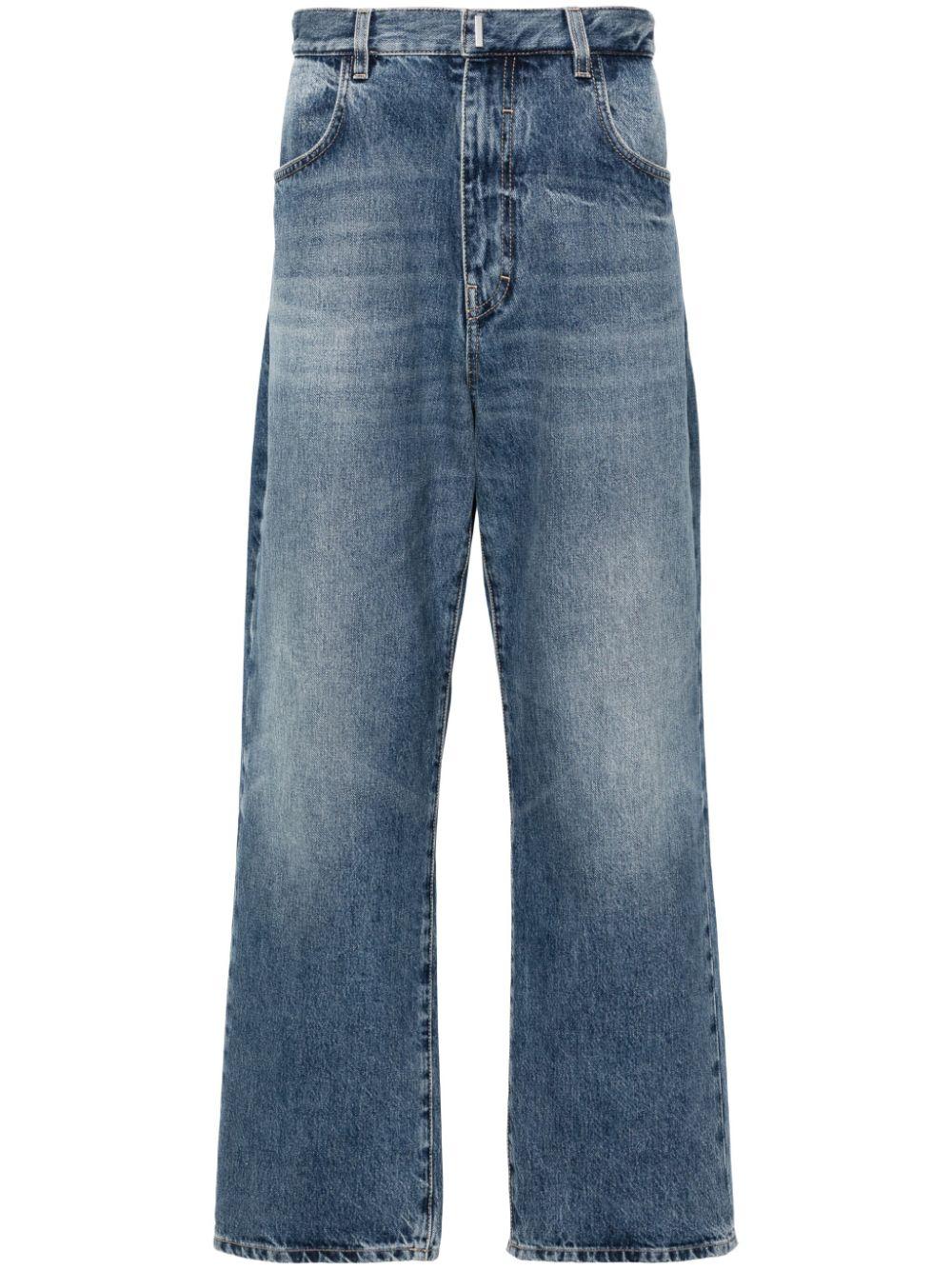 Mid-rise straight-leg jeans<BR/><BR/><BR/> BM51E35Y99 415 GIVENCHY