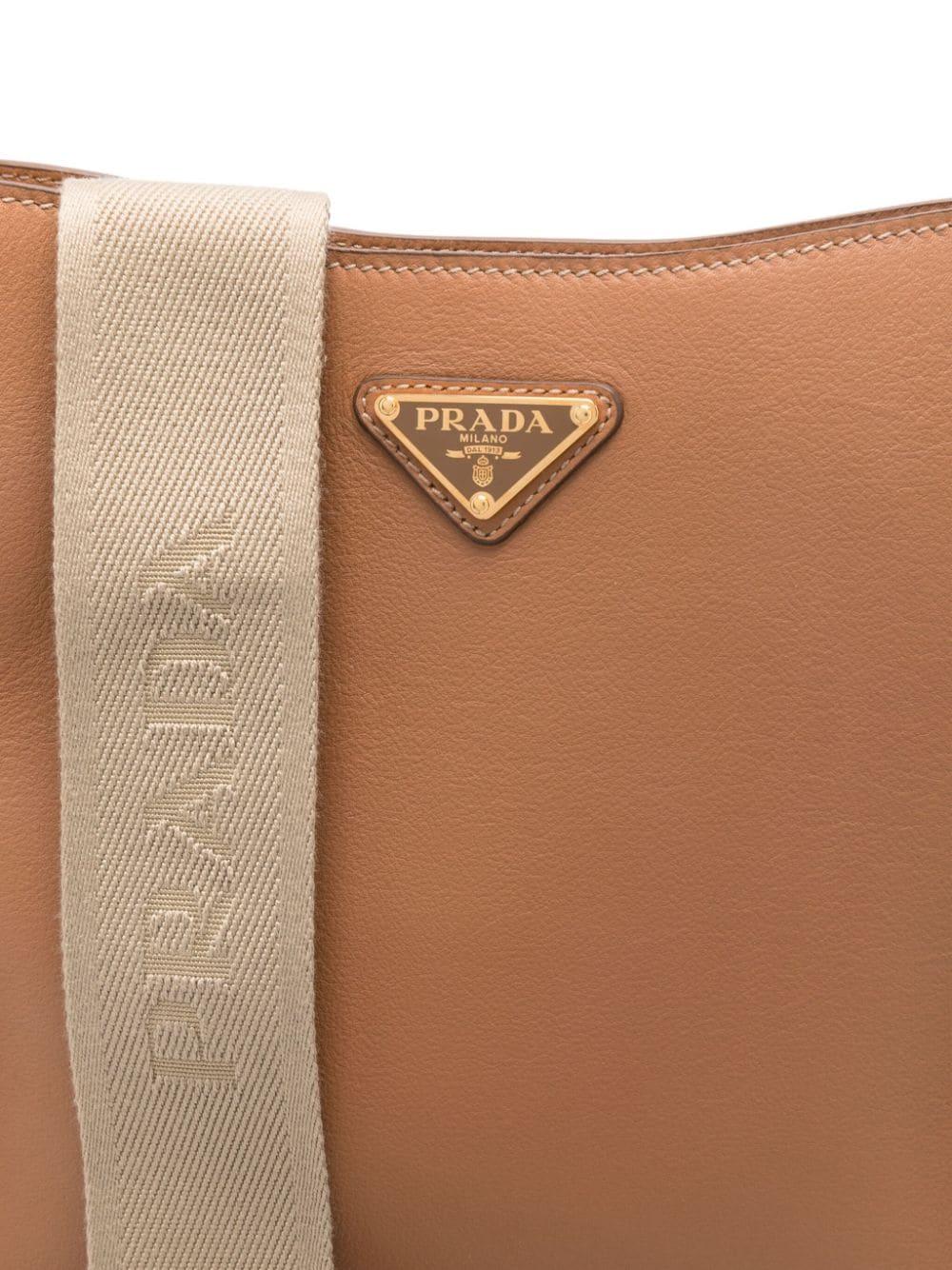 Triangle-logo cross body bag<BR/><BR/><BR/> 1BH219 2CYSF03BH PRADA