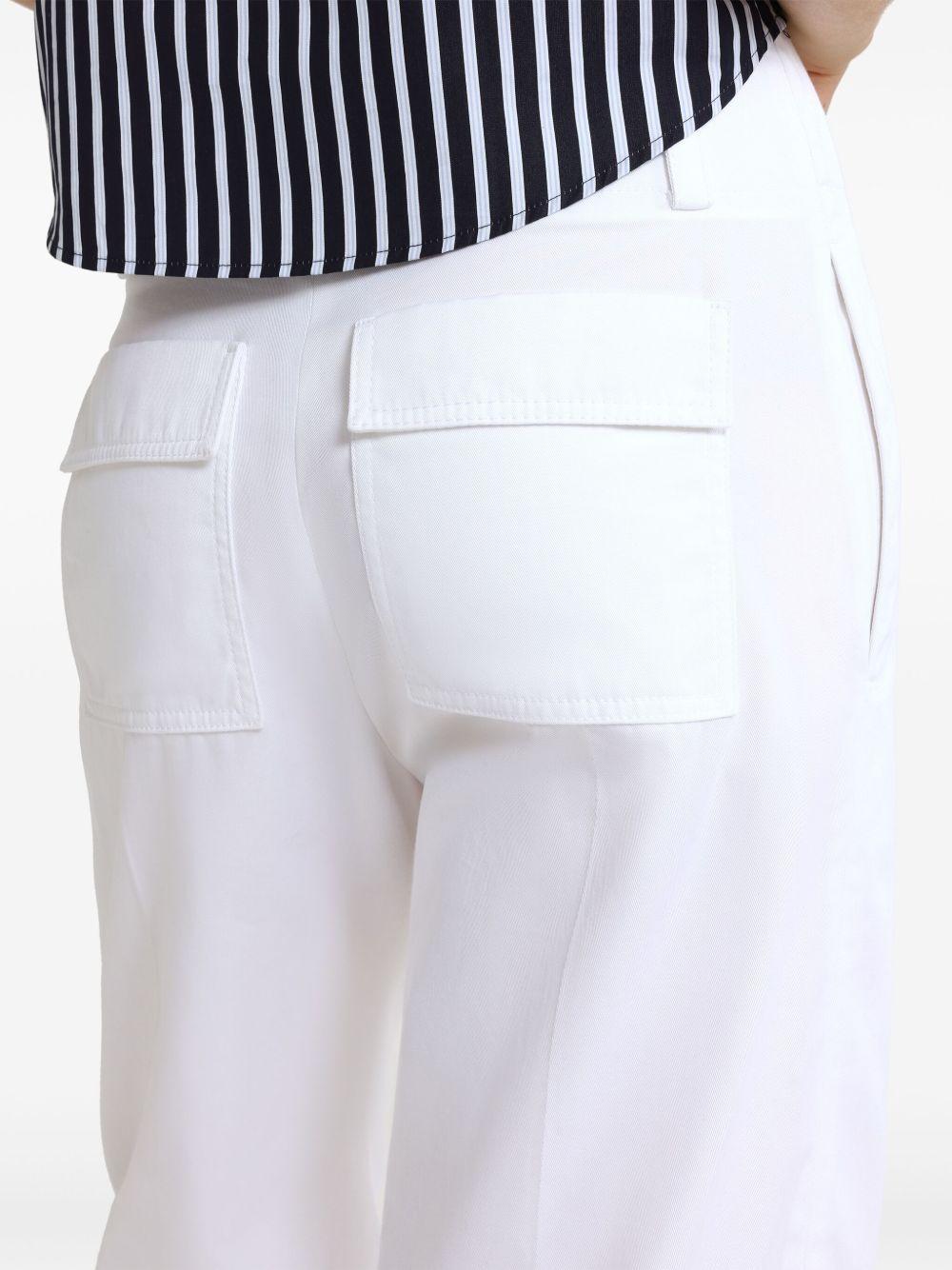 Wide-waistband gabardine trousers<BR/><BR/> TR0450074 001W PATOU