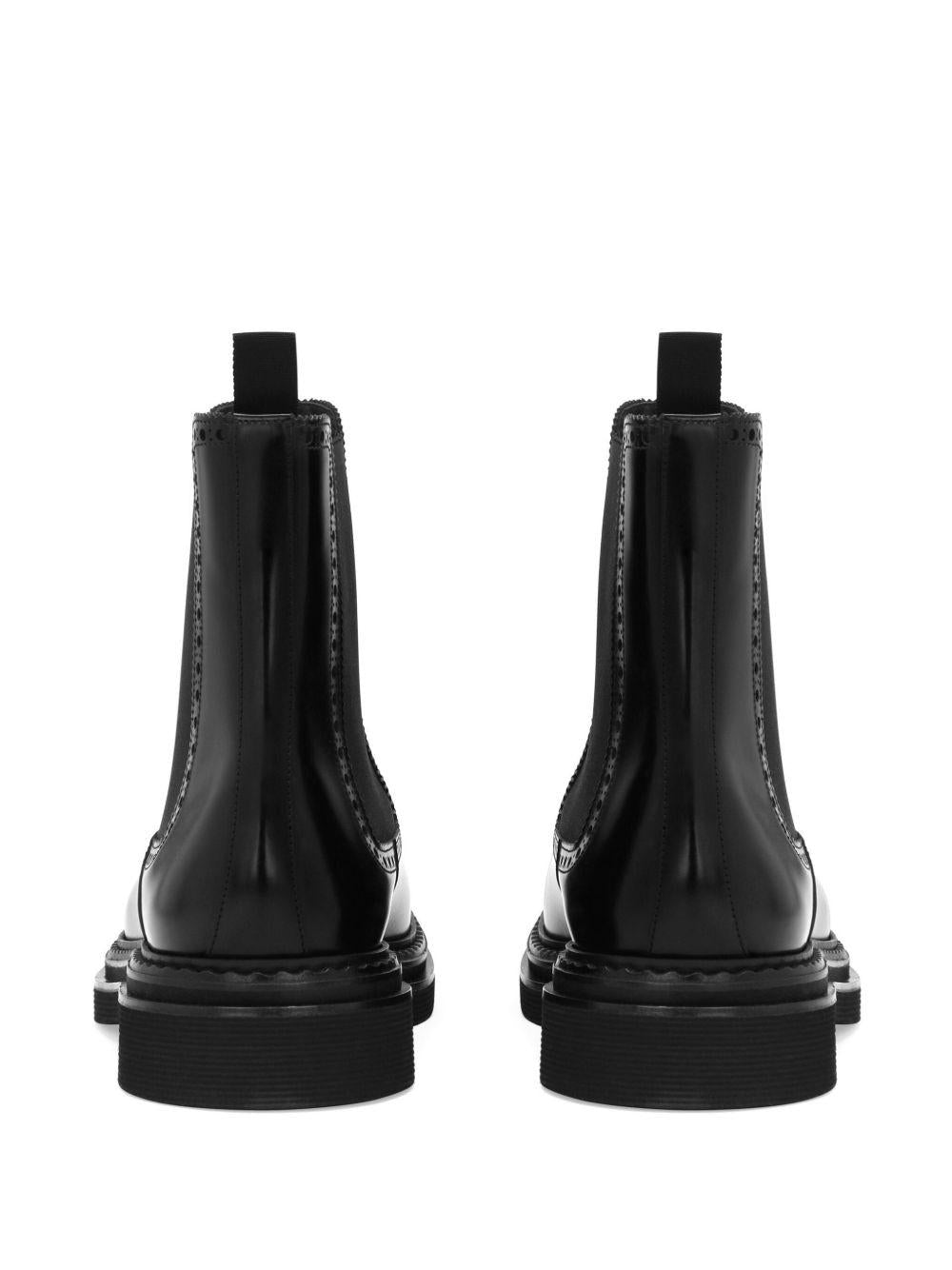 Brushed calfskin ankle boots A60592 A120380999 DOLCE & GABBANA