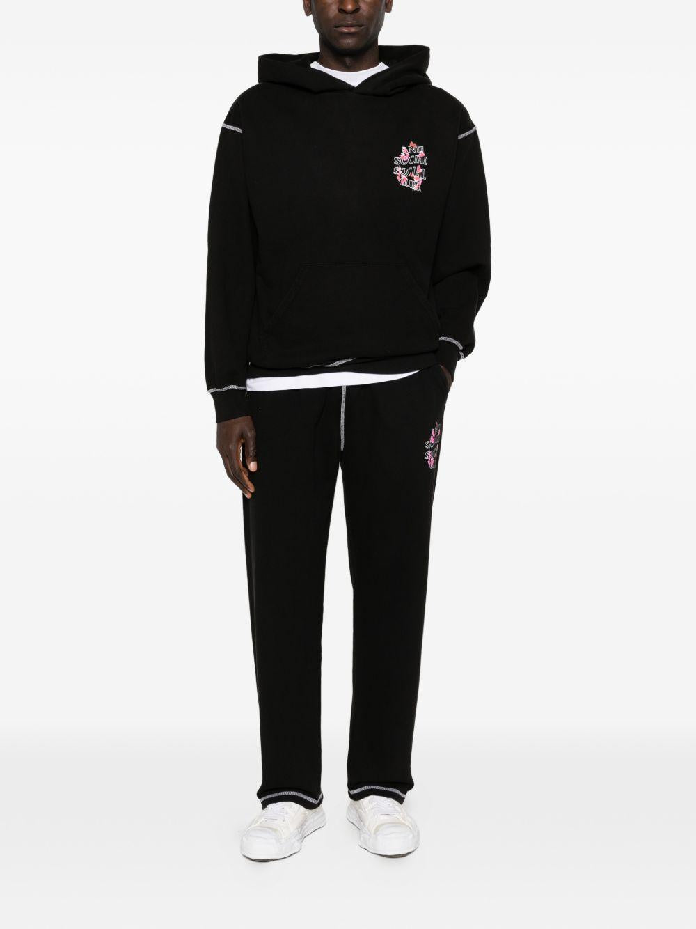 logo-print hoodie ASSC120007 BLACK ANTI SOCIAL SOCIAL CLUB