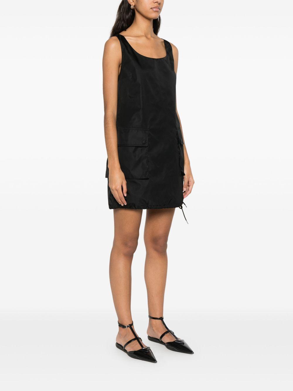 drawstring-hem mini dress<BR/><BR/><BR/> 230732 1WQ8F0002 PRADA