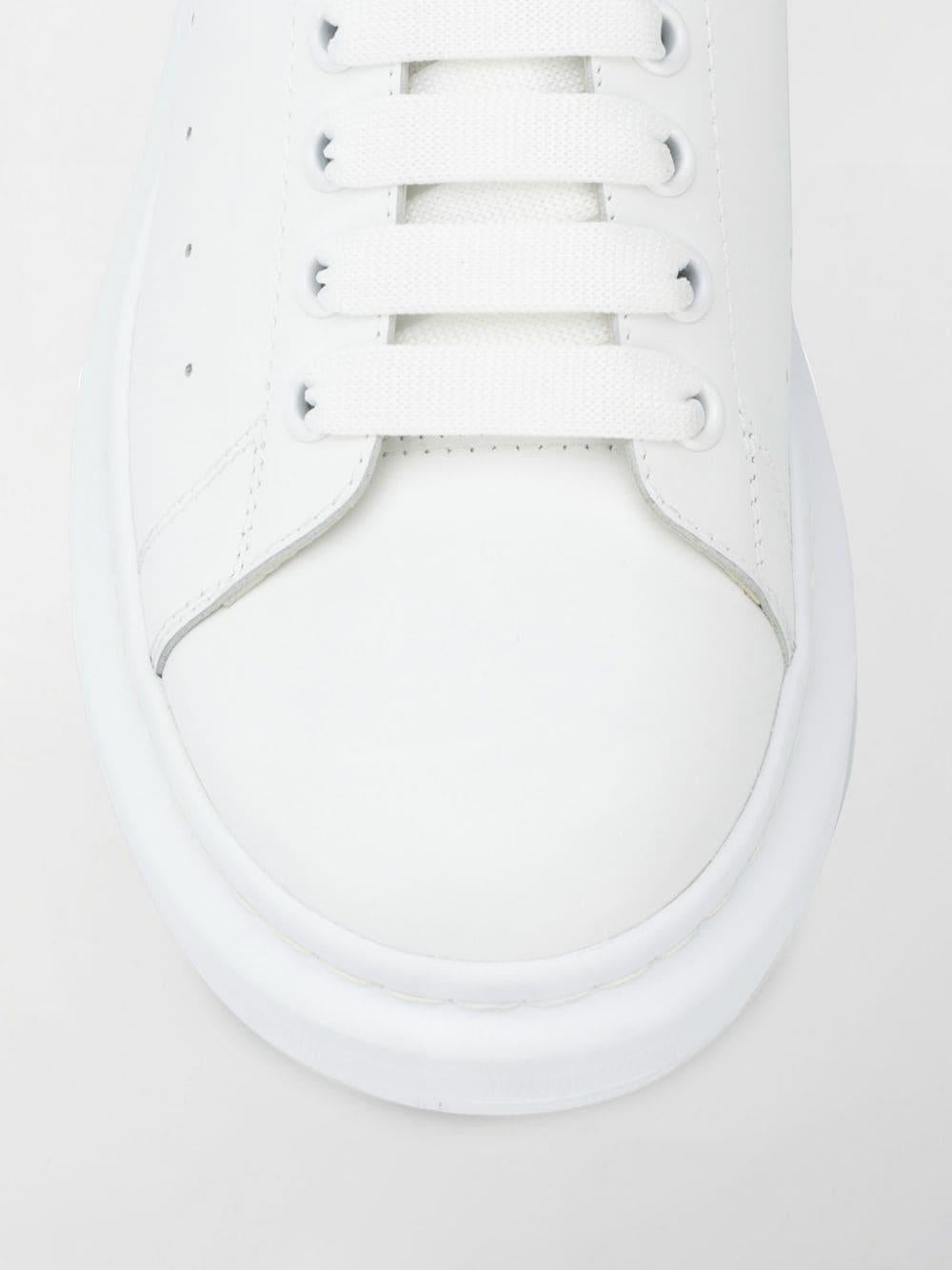 White/blue leather/suede oversized low-top sneakers 553680WHGP7 9086 ALEXANDER MCQUEEN