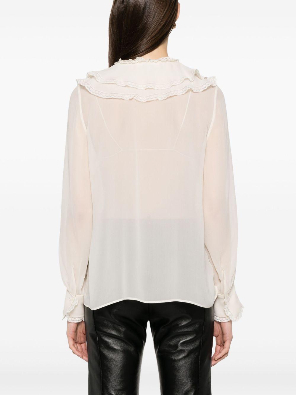 Ruffled silk blouse CH25SHT24335 115 CHLOÉ