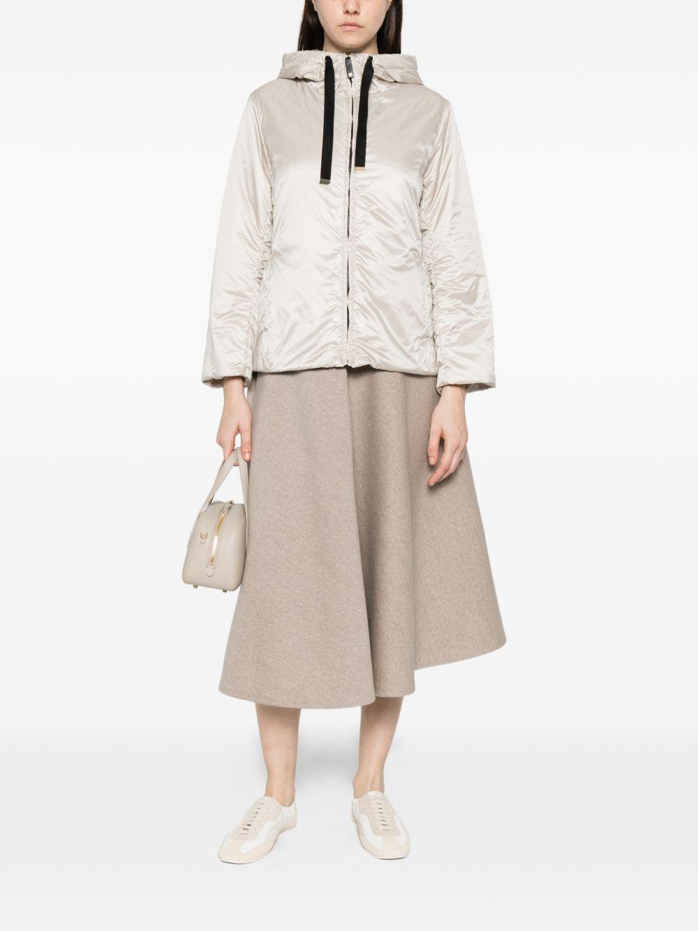 Cameluxe padded jacket with hood 2619481044 GREENH003 MAX MARA THE CUBE