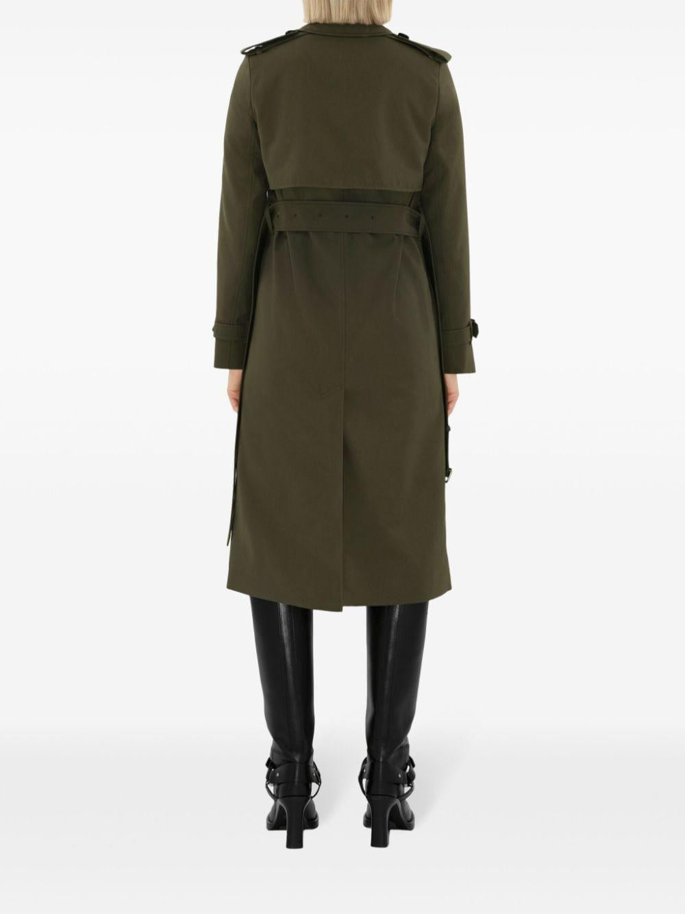 Notched-lapel cotton trench coat<BR/><BR/><BR/><BR/> 8093046 C1173 BURBERRY