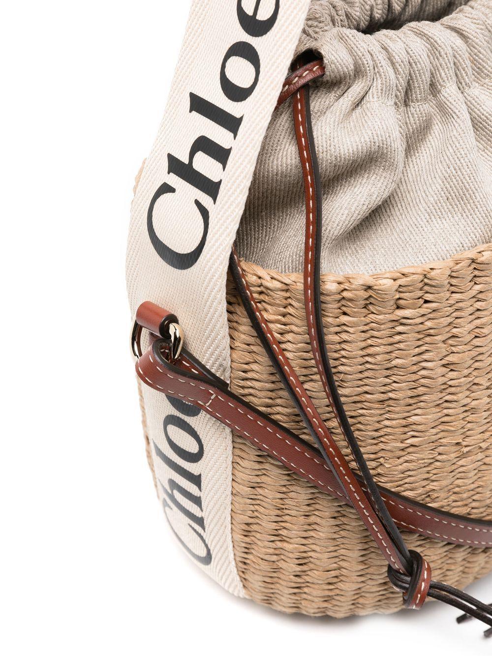 Woody small basket bag CHC22SS381G55 101 CHLOÉ