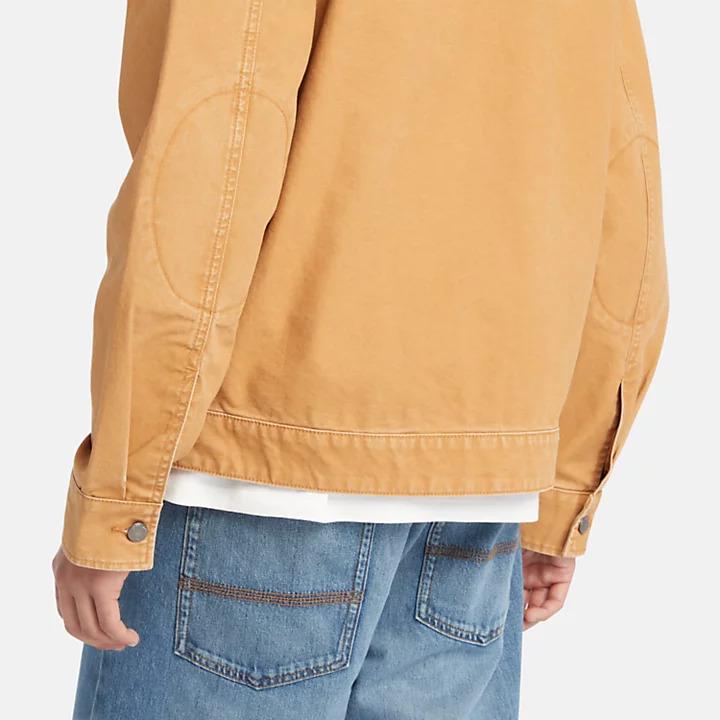 Brown Washed effect canvas jacket TB0A5TGF P471 TIMBERLAND
