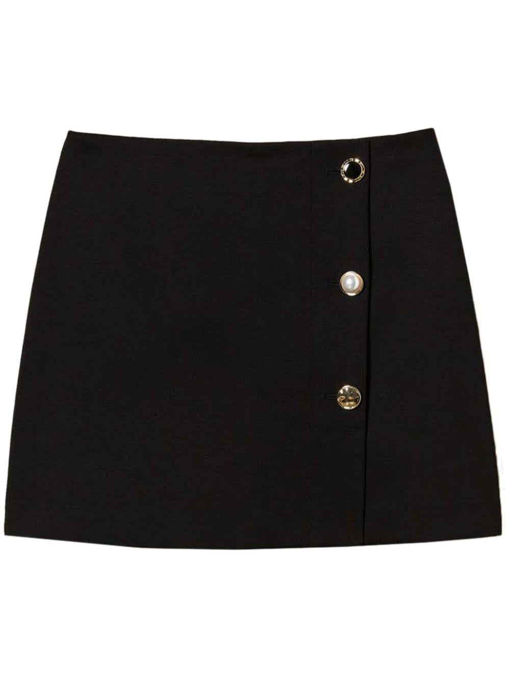 Button-detail mini dress<BR/><BR/> 251TP2135 00006 TWINSET