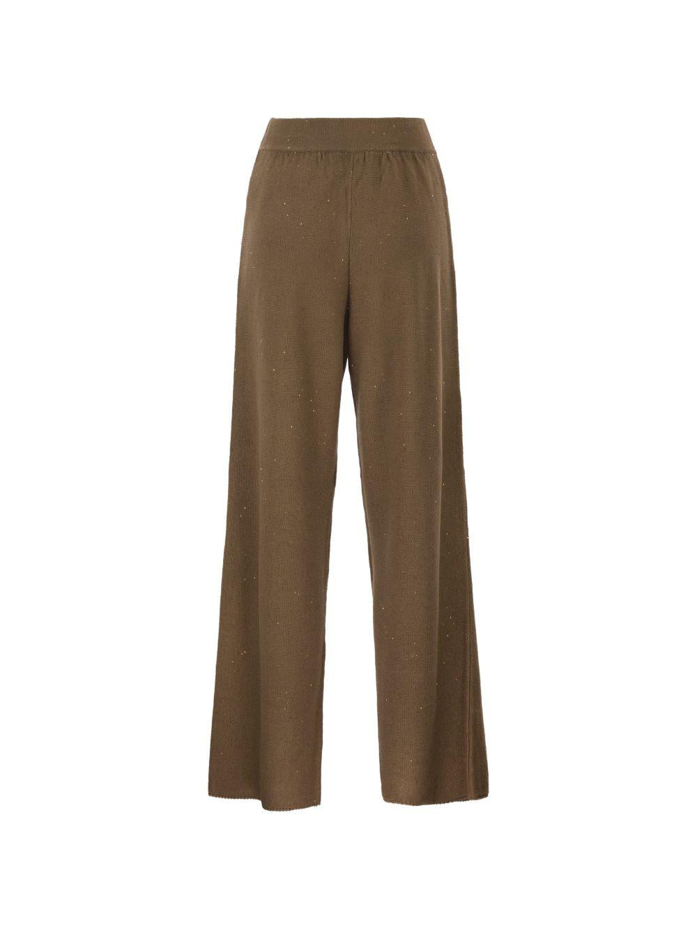 cotton and linen pants with sequins PAD266F351D273 1268 FABIANA FILIPPI