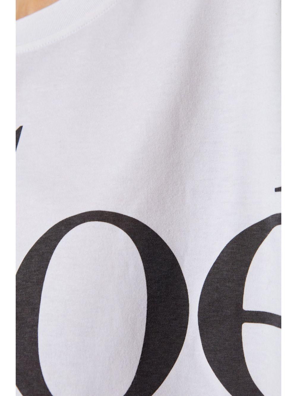 Short boxy T-shirt with logo CH24AJH09183 101 CHLOÉ