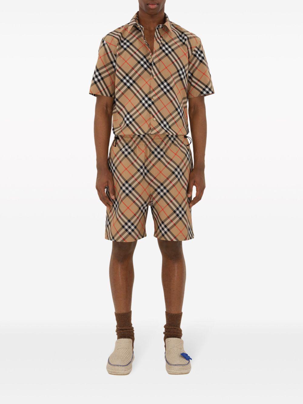 Checked cotton shirt<BR/><BR/><BR/> 8087637 B9368 BURBERRY
