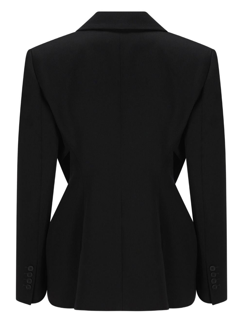 Double-breasted slashed jacket in wool BW30LZ15CT 001 GIVENCHY