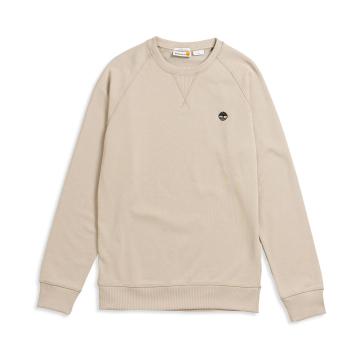 Beige Brushed back crewneck sweater TB0A2BNK CY21 TIMBERLAND