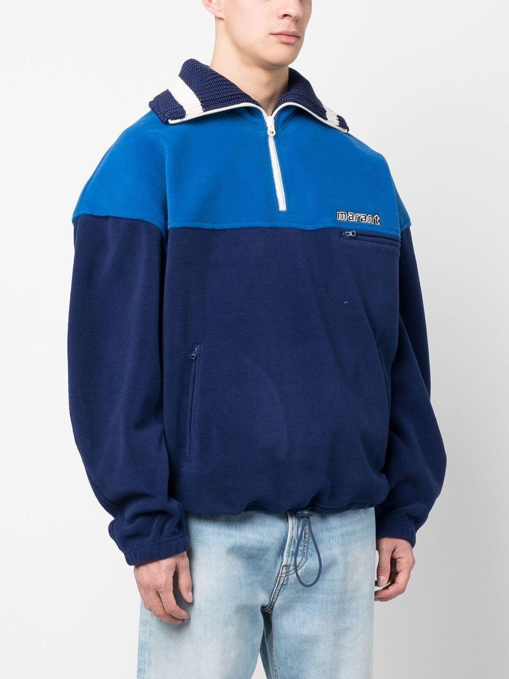 Colour-block fleeced sweatshirt MA0065HA A1C16H30IN ISABEL MARANT