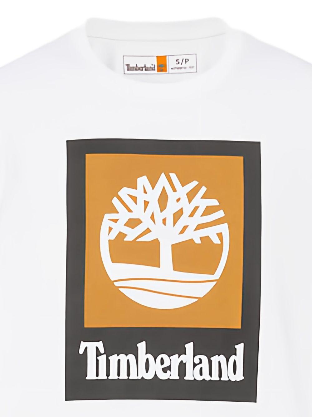 logo stack t-shirt TB0A5QS2 1001 TIMBERLAND