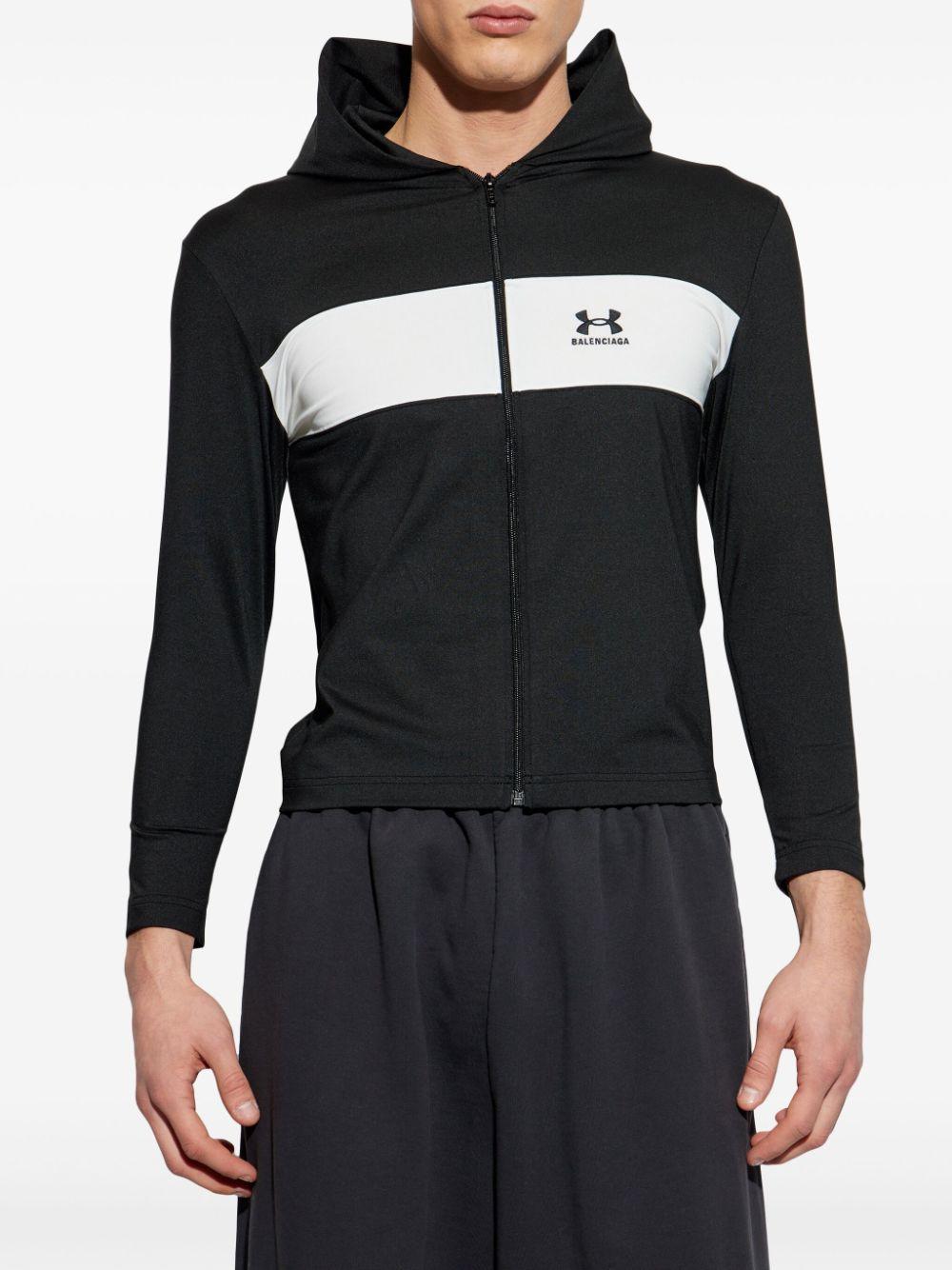 Logo-embroidered hoodie<BR/>BALENCIAGA I UNDER ARMOUR<BR/><BR/> 813821 TRVX28482 BALENCIAGA I UNDER ARMOUR