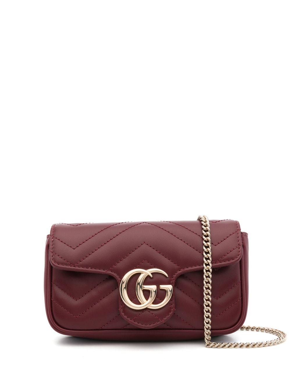 Super mini GG Marmont cross body bag<BR/><BR/> 476433 DTDHV6207 GUCCI