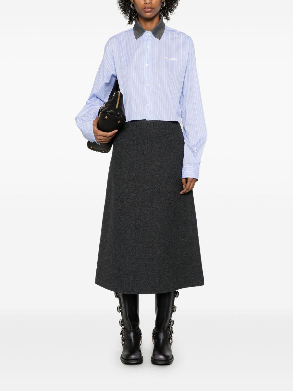 Striped shirt<BR/><BR/><BR/> MK1694 137QF0X24 MIU MIU
