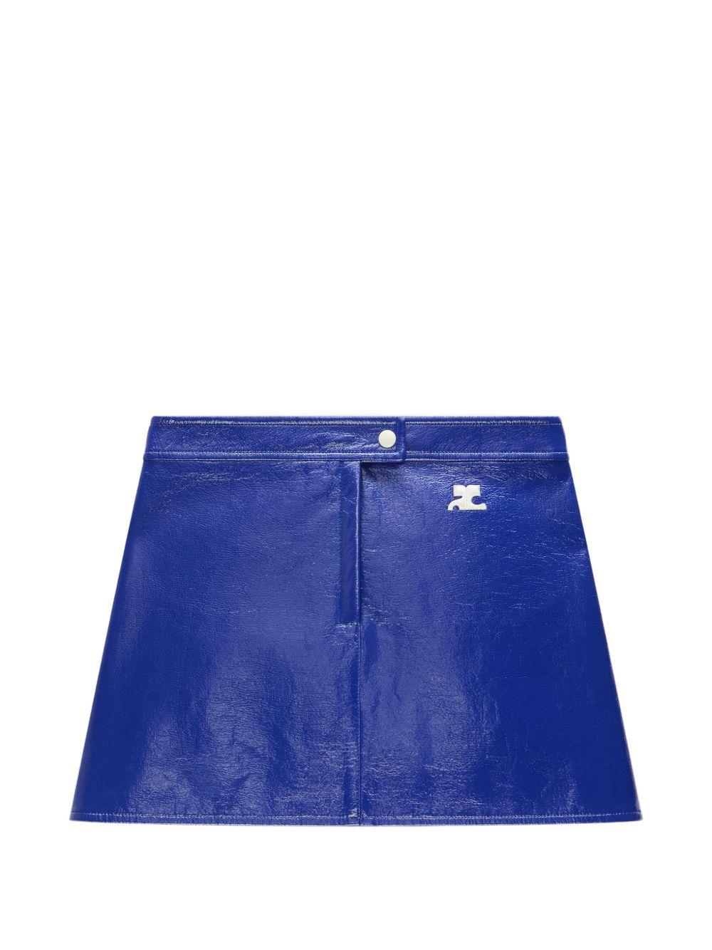 REEDITION VINYL MINI SKIRT 223CJU001VY0014 7087 COURRÈGES