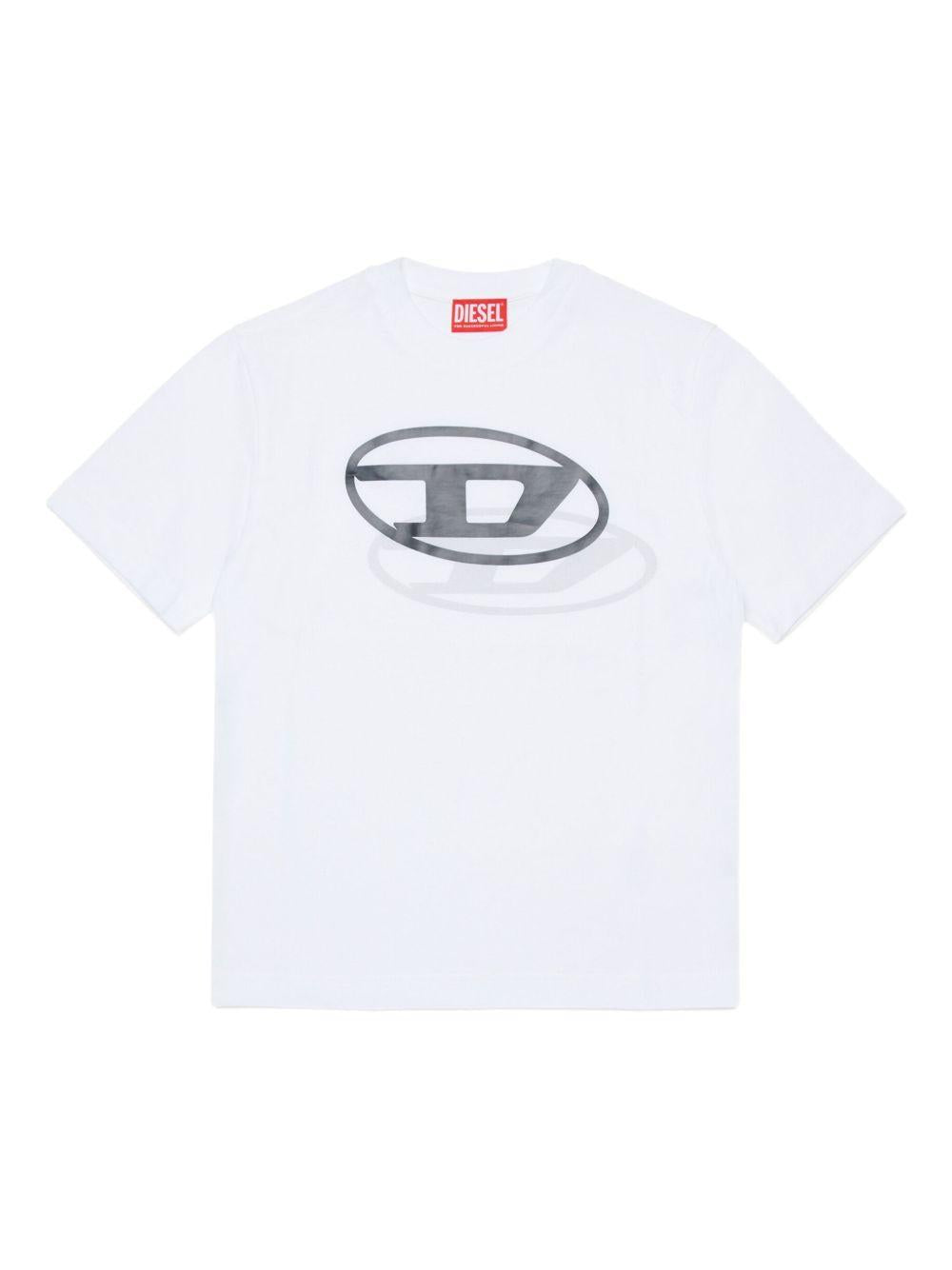 Cotton T-shirt with shadow Oval D J02601 00YI9K100 DIESEL KIDS