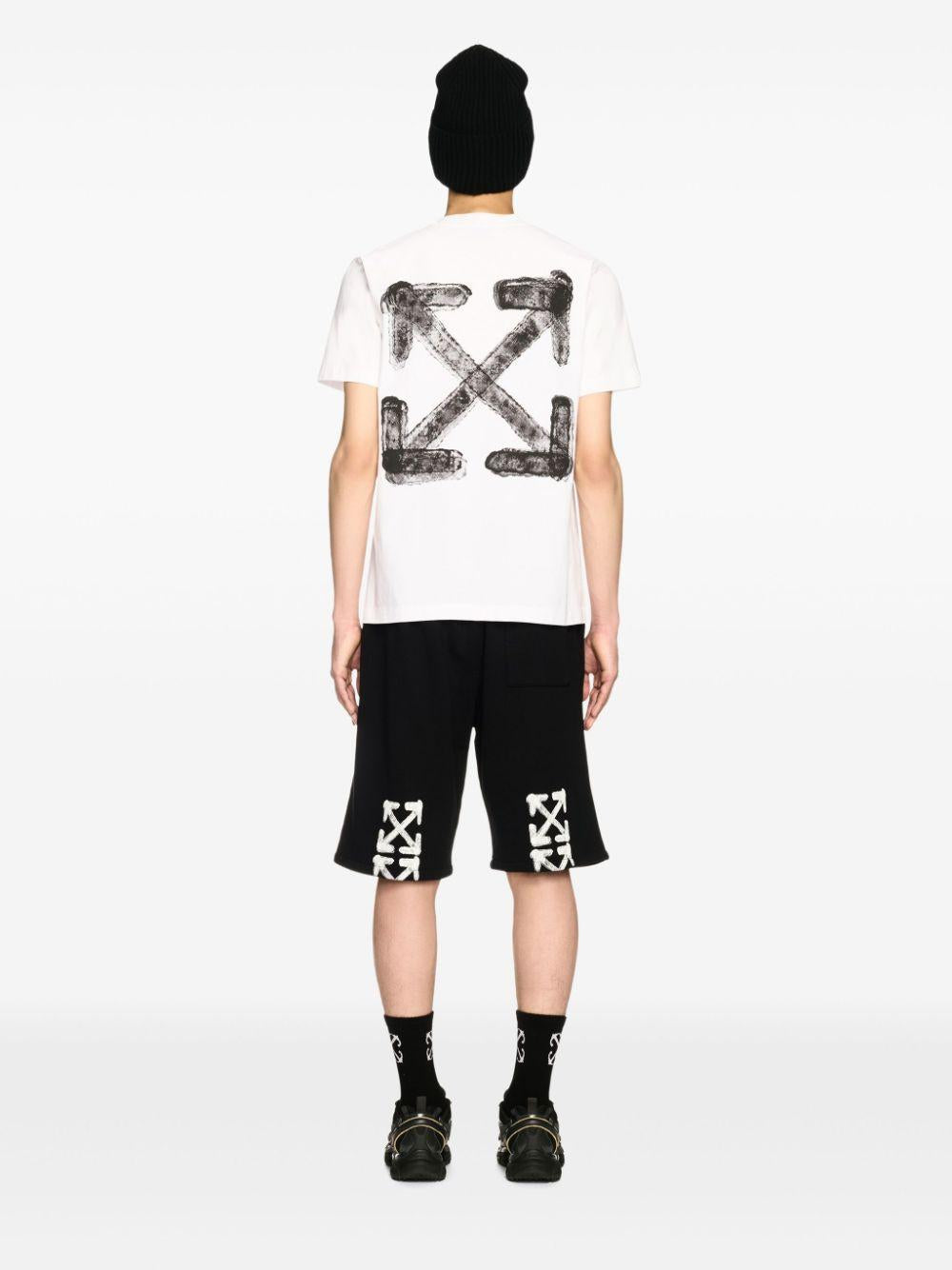 Spray Arrow T-shirt<BR/><BR/><BR/> OMAA027S25JER00B 0110 OFF-WHITE