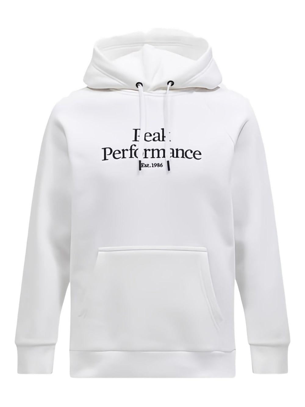 White sweatshirt with front logo G77756350 OFFWHITE/BLACK PEAK PERFORMANCE