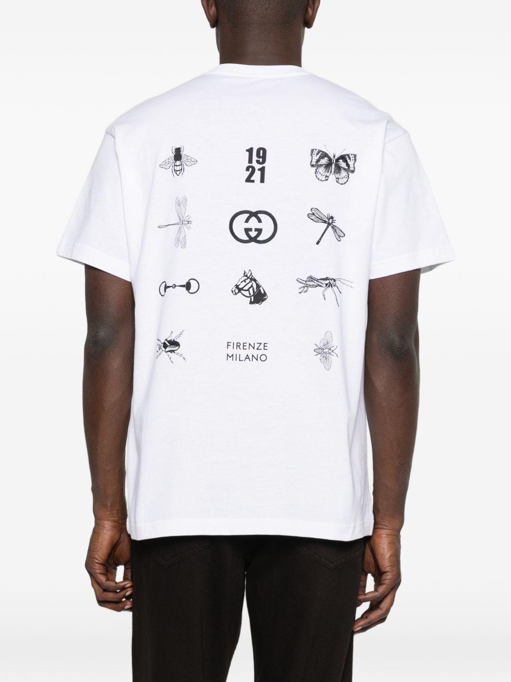 Cotton jersey T-shirt with print 855021 XJHQK9051 GUCCI