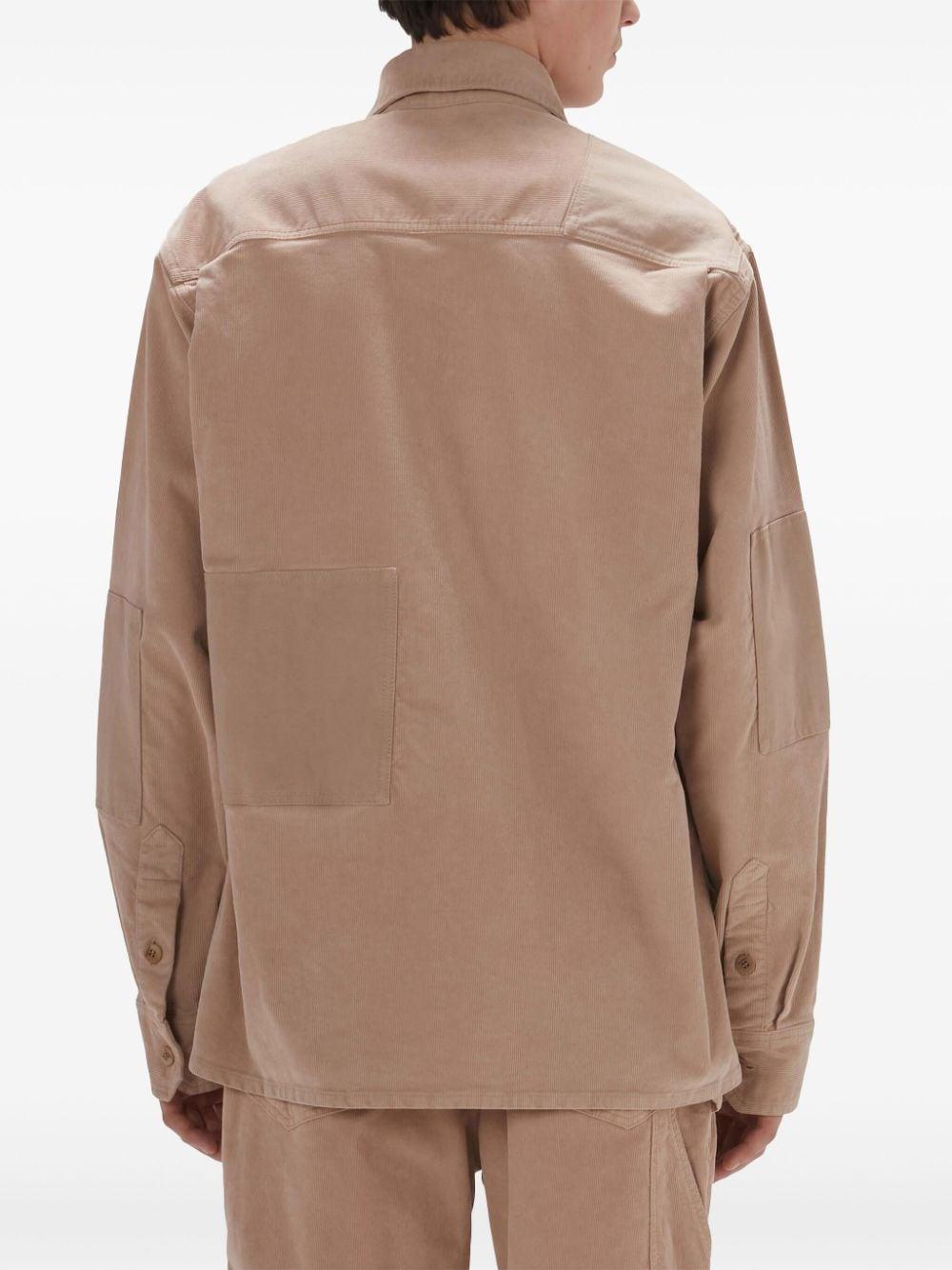 Patchwork-design cotton shirt<BR/><BR/><BR/> SH0317 PG1578046 JW ANDERSON