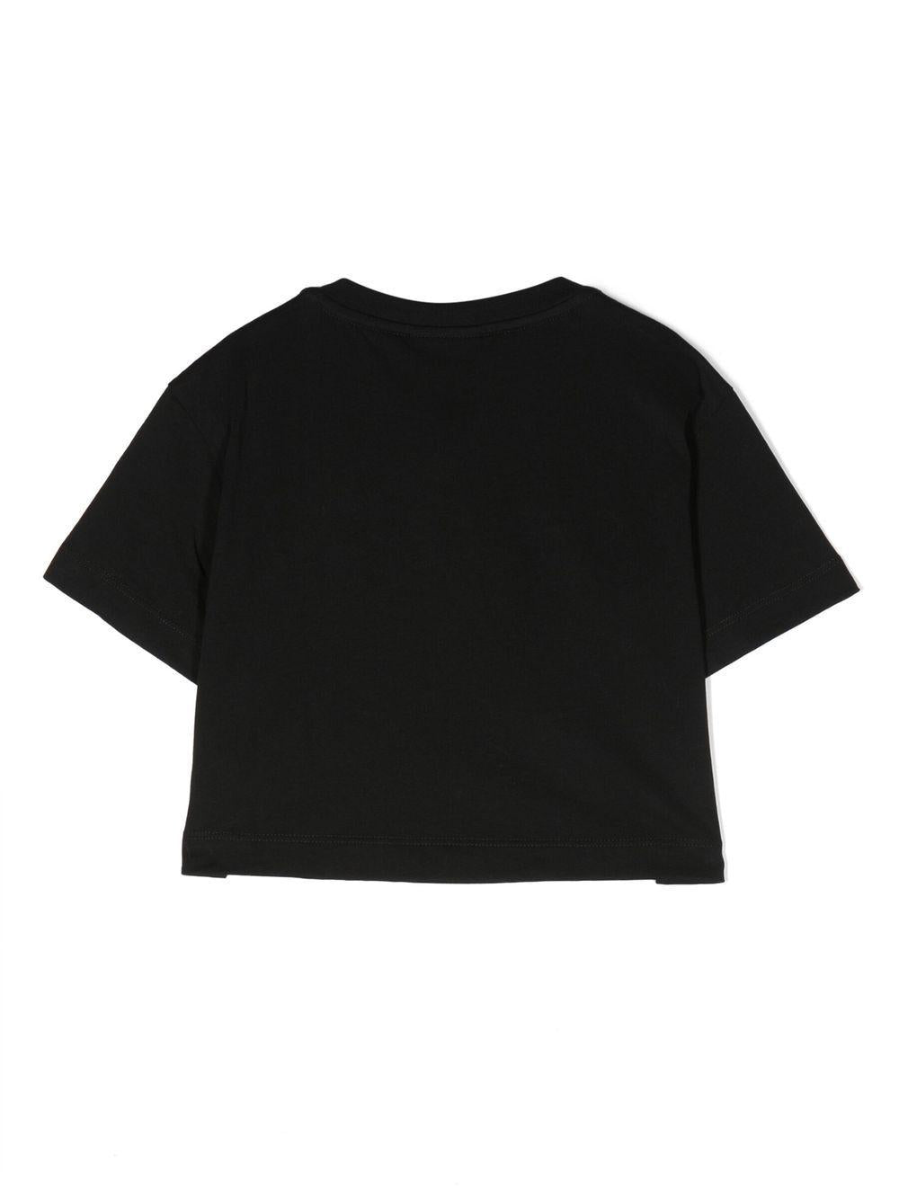 Logo-print detail T-shirt JFI276 7AJF0GME FENDI KIDS