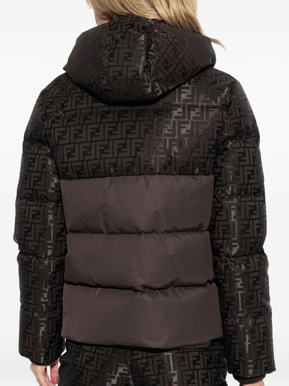 Down Jacket With Ff Jacquard Insert FAN226 AT91F1T6H FENDI