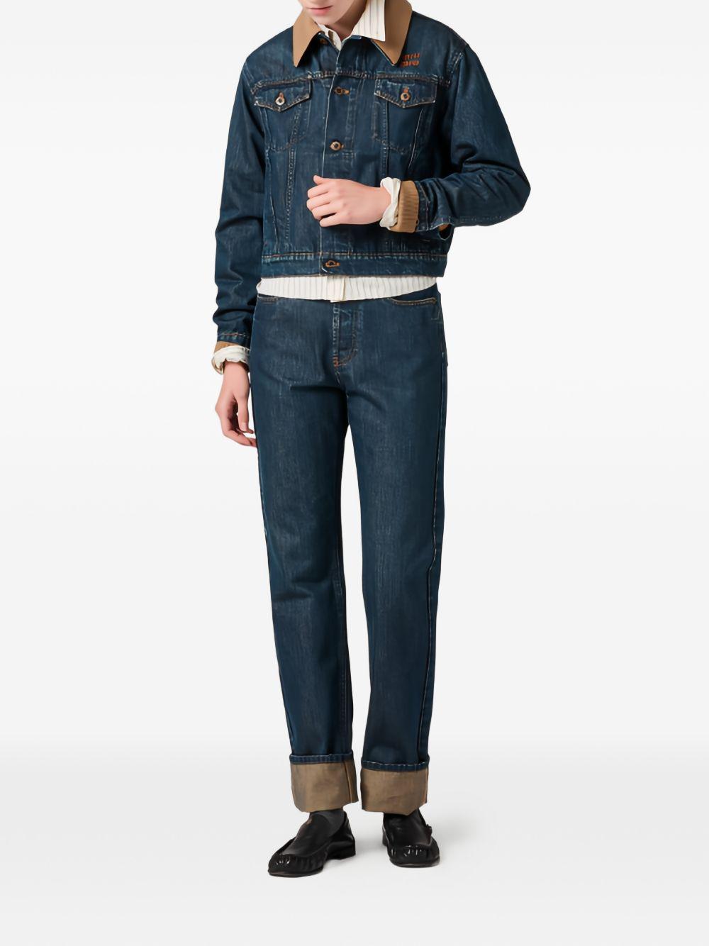 Five-pocket denim jeans GWP57517OM S-OOOF0008 MIU MIU