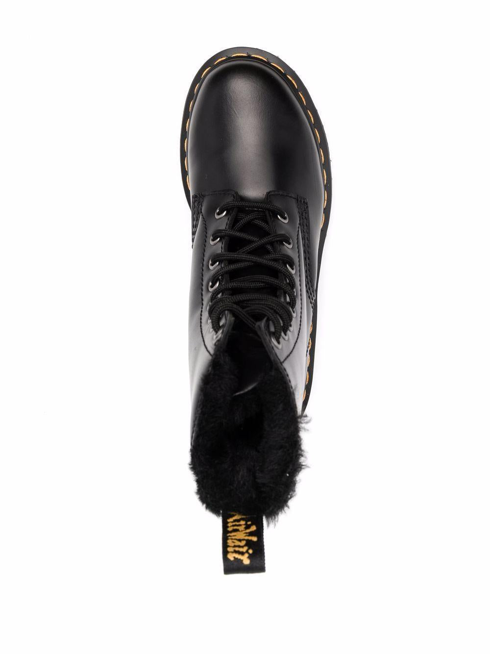 1460 Serena Ankle Boots With Faux Fur Lining 26238021 1460SERENABLACK DR. MARTENS