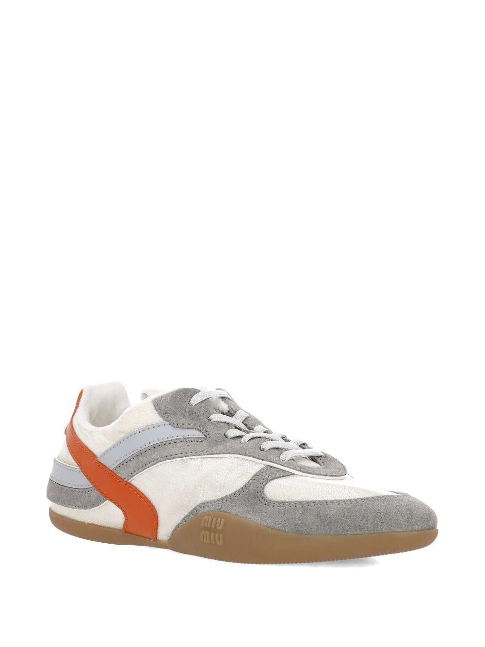 Gymnasium technical fabric and suede sneakers 5E428E71L F-A005F0MIW MIU MIU