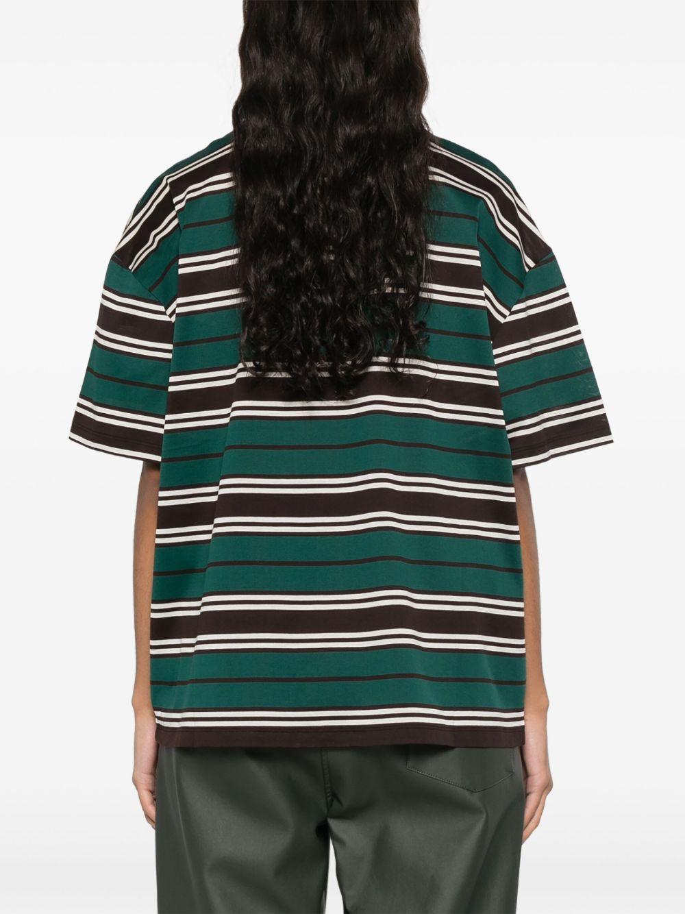 Stripes T-shirt 39610 16XTF0KBL PRADA