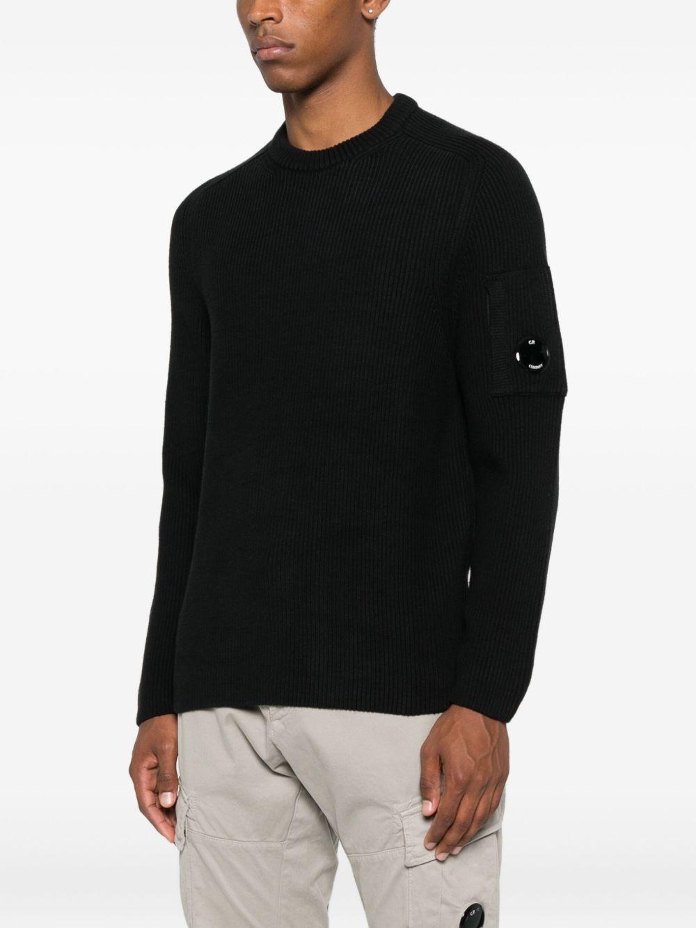 Full Rib Crewneck Lens Sweater 19CMKN015A 006608A999 C.P. COMPANY