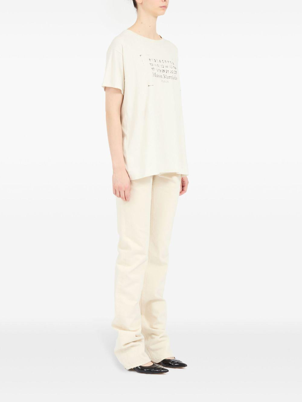 Logo-print cotton T-shirt<BR/><BR/><BR/> S51GC0534 S24575103 MAISON MARGIELA