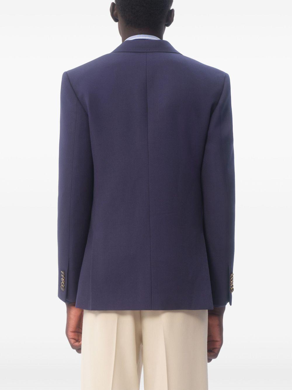Single-breasted gabardine jacket<BR/><BR/><BR/> 6V3CEG959EB D51 VALENTINO GARAVANI