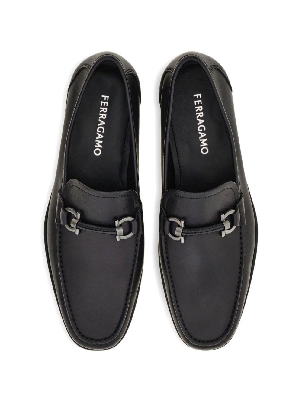 Gancini ornament moccasin 02A783 SUPREME 793315NERO FERRAGAMO