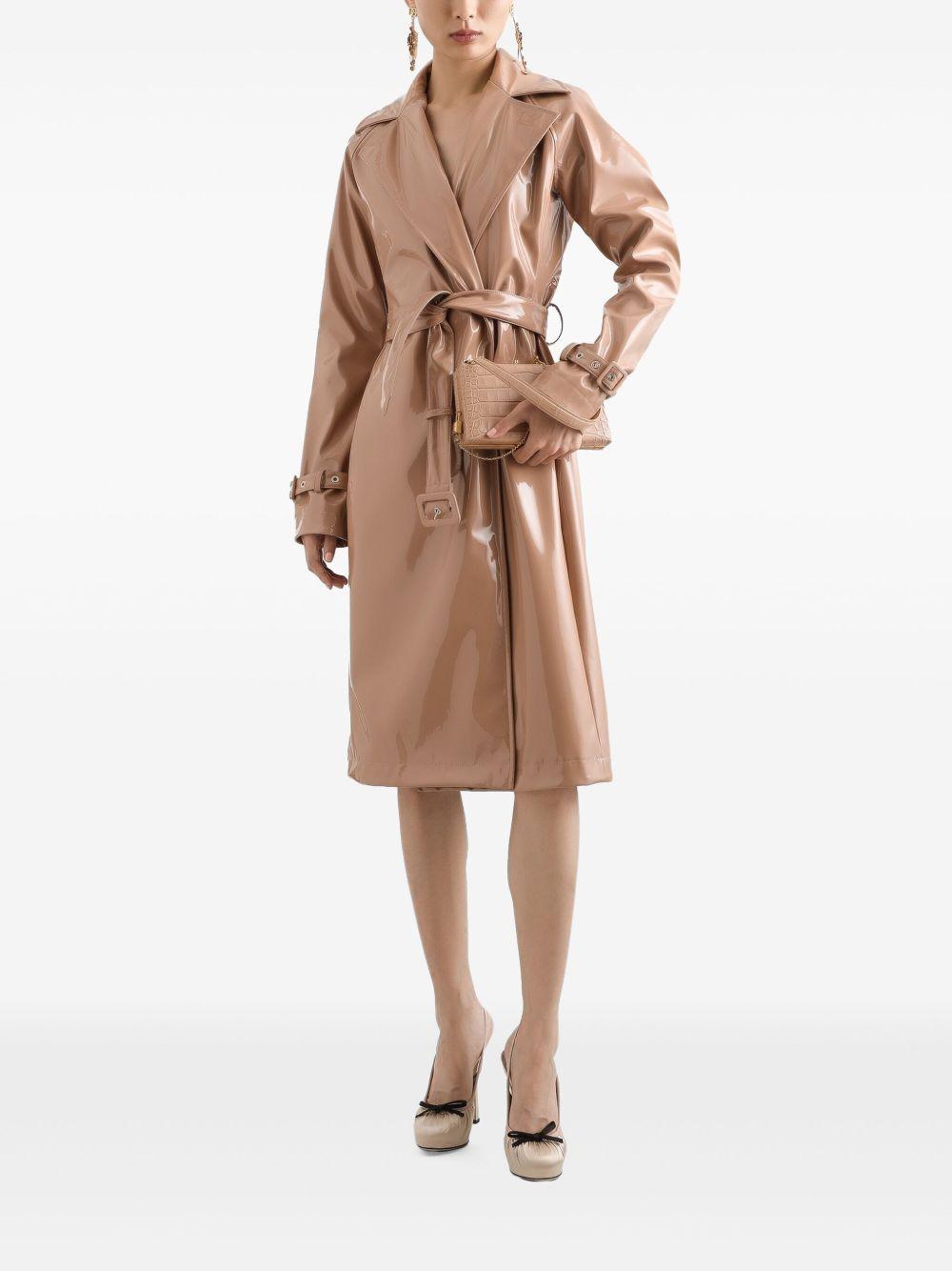 Coated faux leather trench coat F0W3WT FUSW7M0179 DOLCE & GABBANA