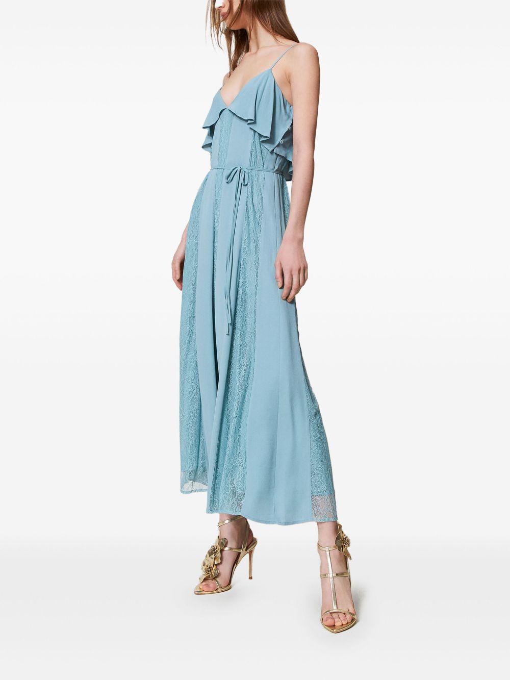 Ruffled lace dress<BR/><BR/><BR/> 251TP2412 00485 TWINSET
