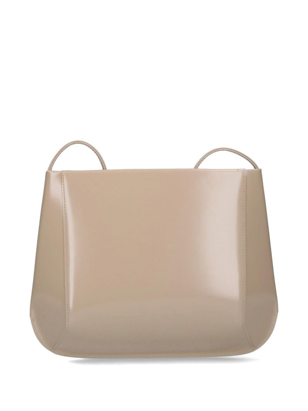 Loge leather shoulder bag LOGEBAG LATTESPAZZOLATO FANE