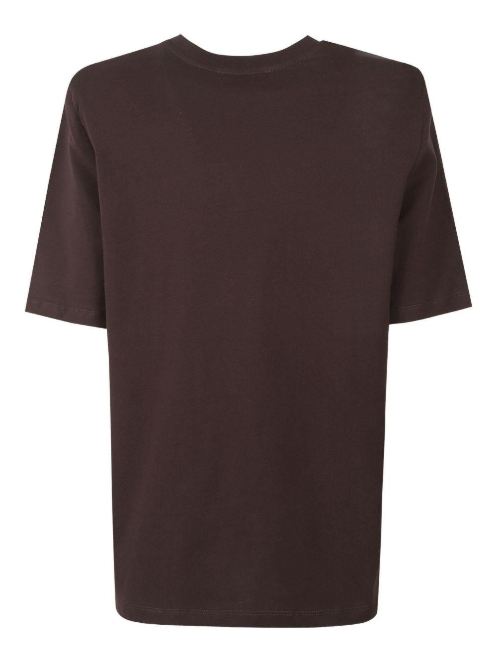 CARRINGTON PADDED SHOULDER TEE TSFS21180200 BROWN THE FRANKIE SHOP