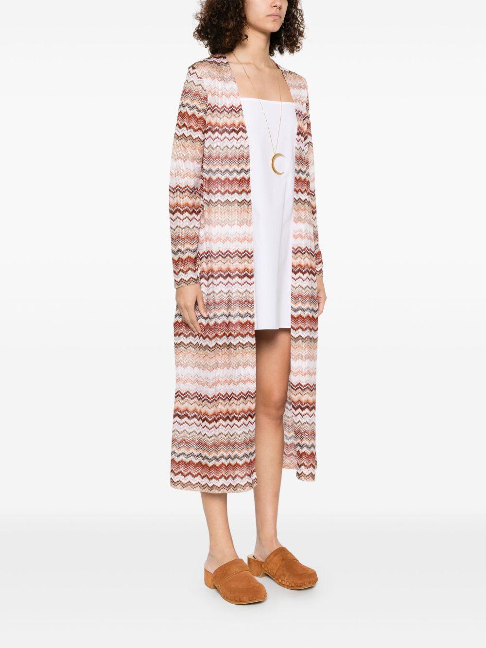 Zigzag lamé cardi-coat<BR/><BR/><BR/> DS25SM0K BR00ZVS10BB MISSONI