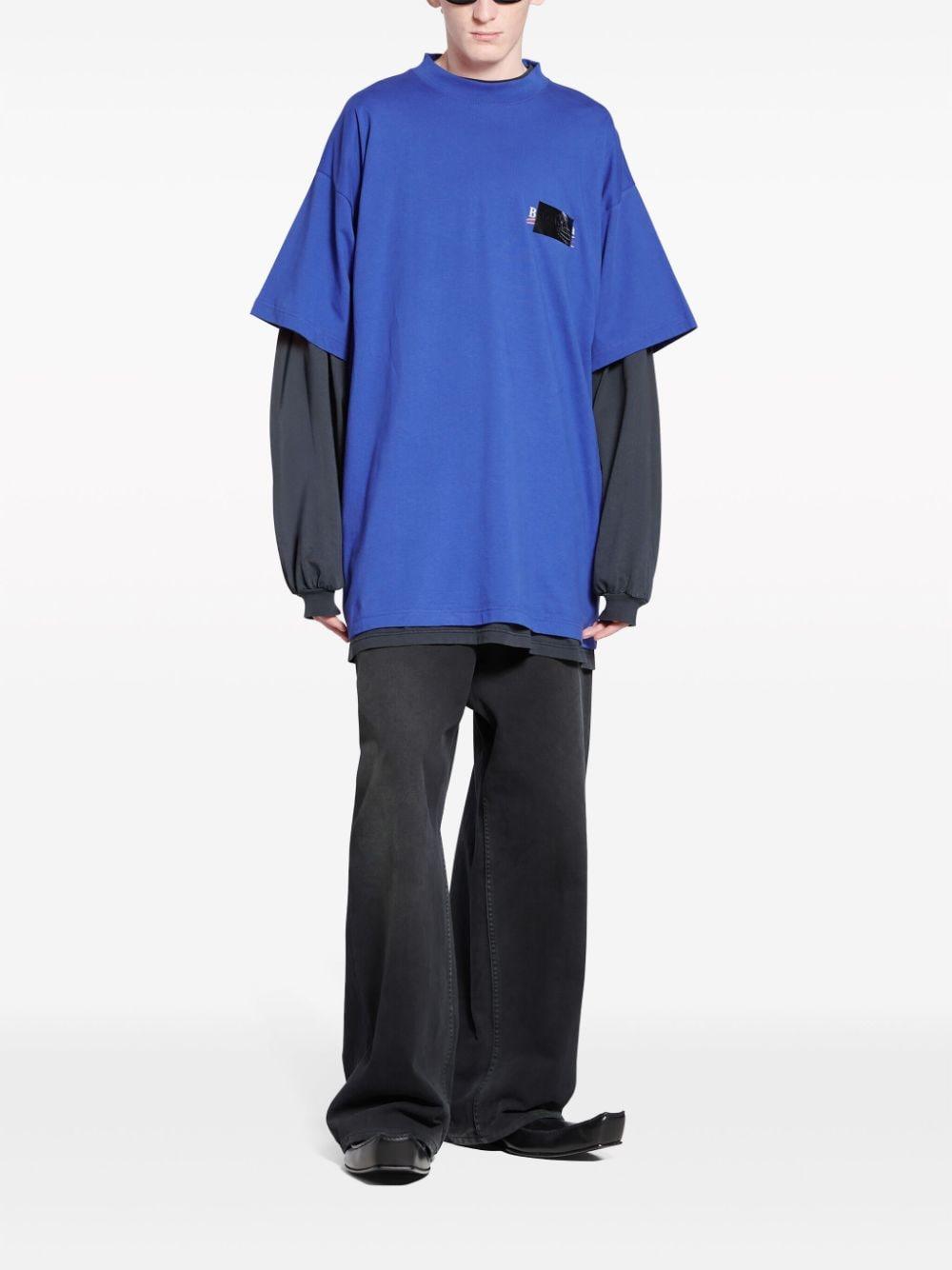 Gaffer Political Campaign-print T-shirt<BR/><BR/> 712398 TNVG14019 BALENCIAGA