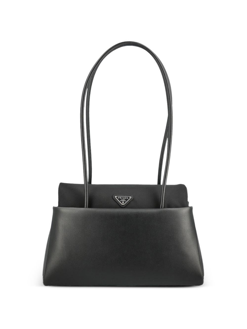 Passage medium leather bag with Re-Nylon flap 1BA4952G52 V-OPOF0002 PRADA