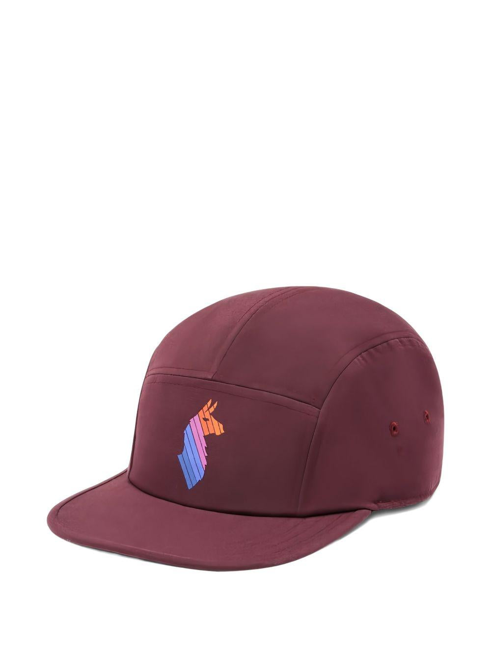 Five panel hat Llama Stripes WINE COTOPAXI