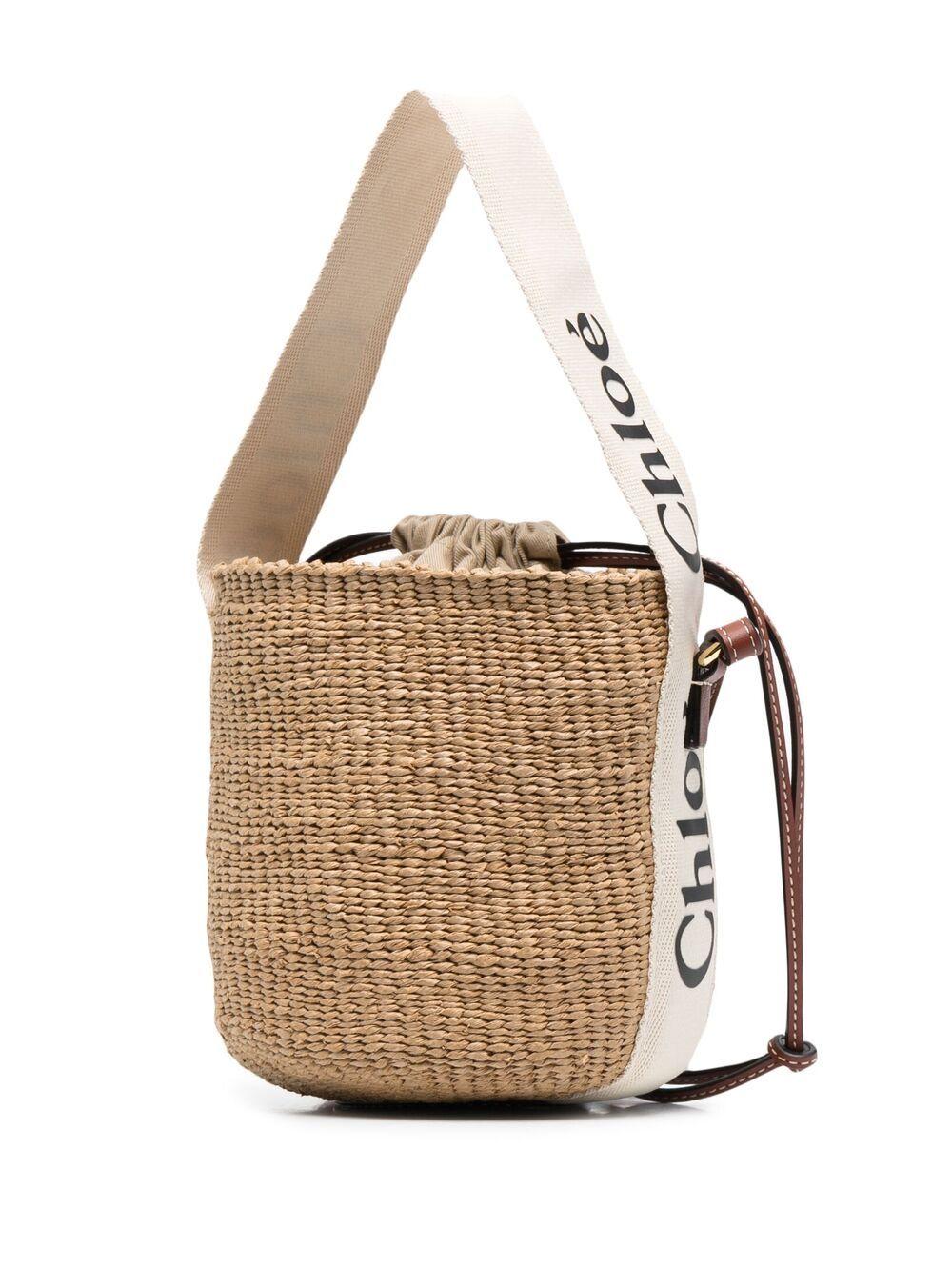 Small Woody basket bag<BR/><BR/><BR/> CHC22SS381G55 101 CHLOÉ
